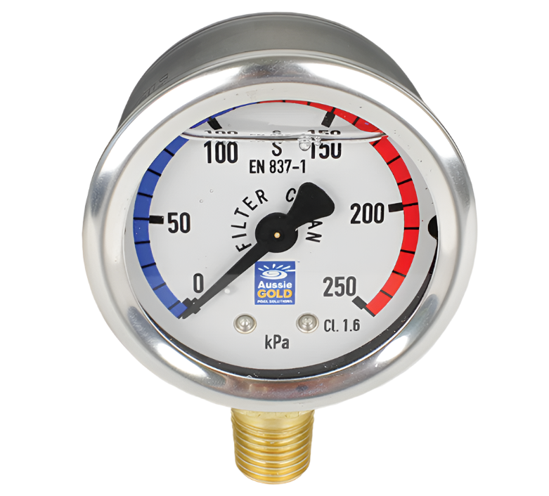 PRESSURE GAUGE OIL FILLED