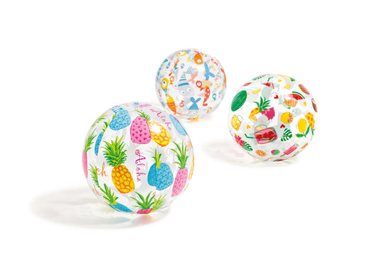 POOL TOY LIVELY PRINT BALL (AGE 3+)